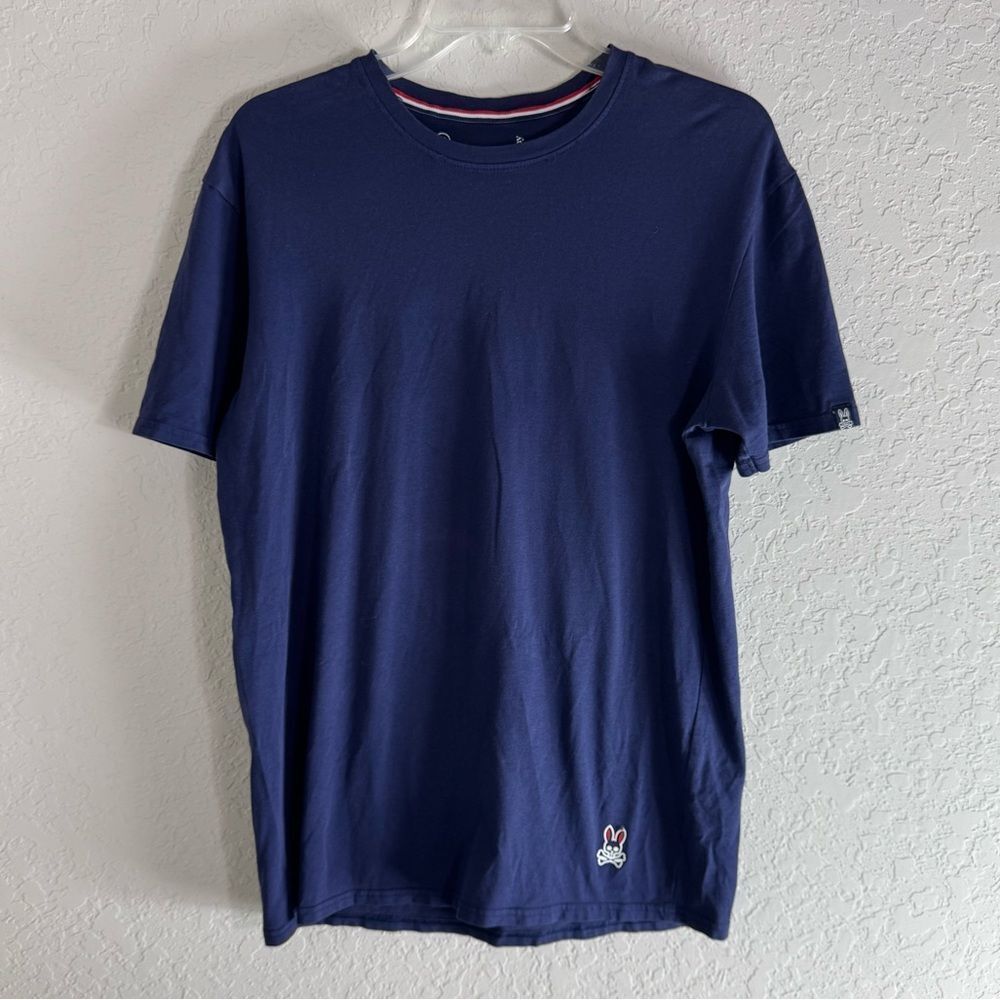 Psycho Bunny Mens Navy Blue Crew Neck T-Shirt